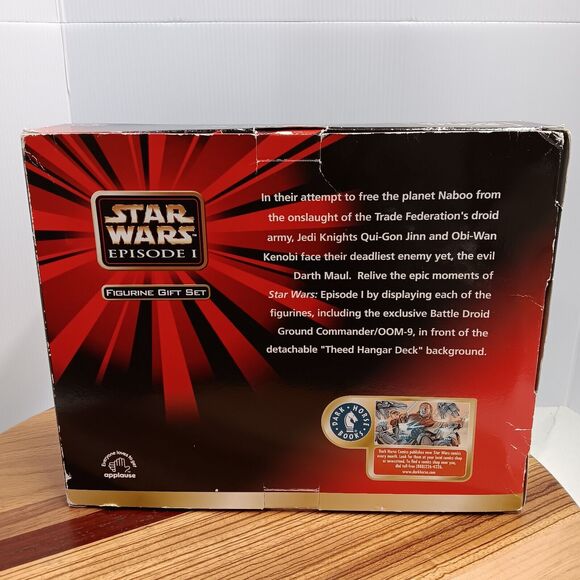 Star Wars Episode 1 Figurine Gift Set Darth Maul, Obi-Wan Kenobi, Qui-Gon Jinn.. - Picture 4 of 5